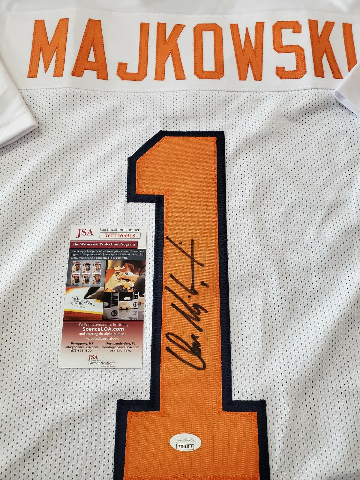 Virginia Cavaliers Don Majkowski Signed Autographed Jersey Jsa Coa