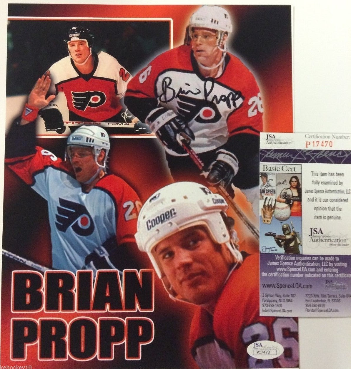 Brian Propp Autographed Signed Philadelphia Flyers 8X10 Photo Jsa Coa