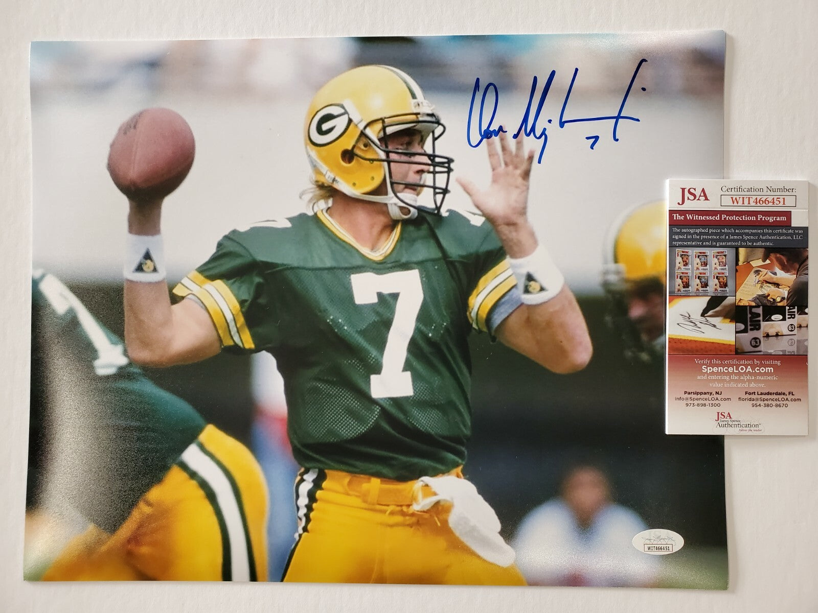 Green Bay Packers Don Majkowski Autographed 11X14 Photo Jsa Coa