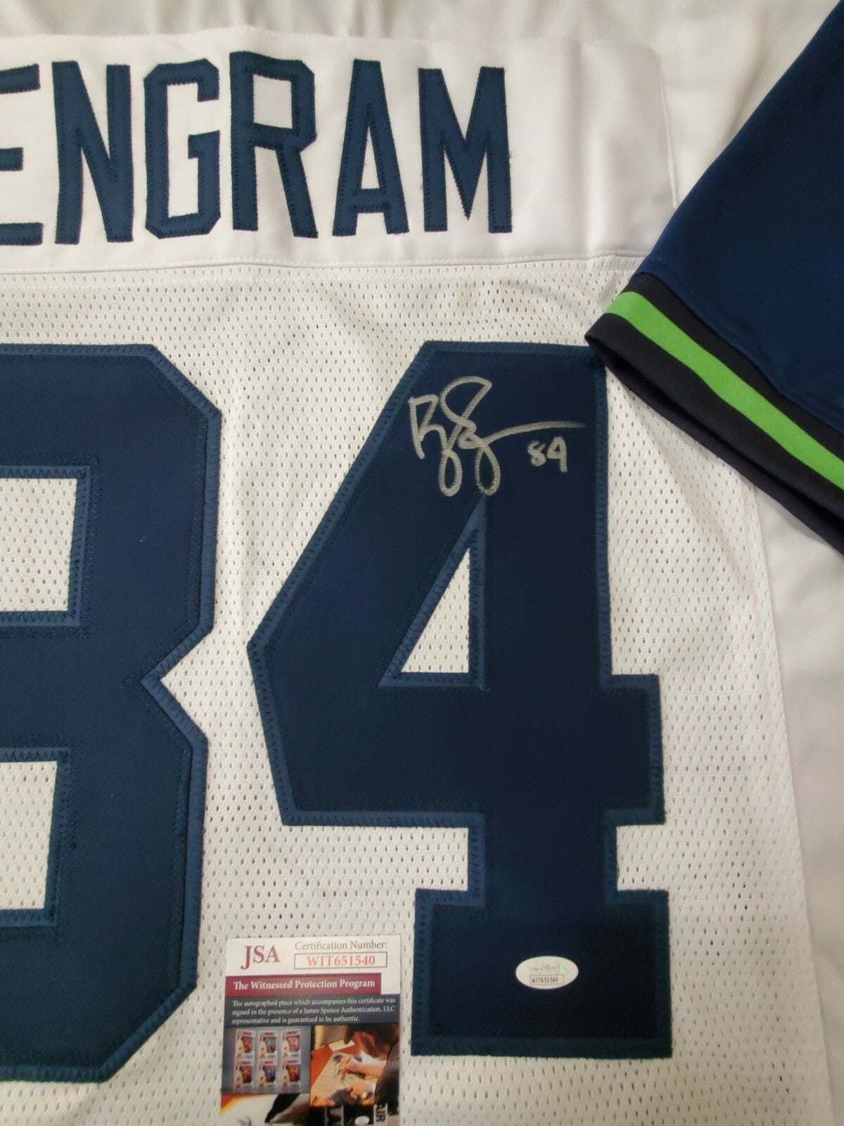 Seattle Seahawks Bobby Engram Autographed Signed Jersey Jsa Coa