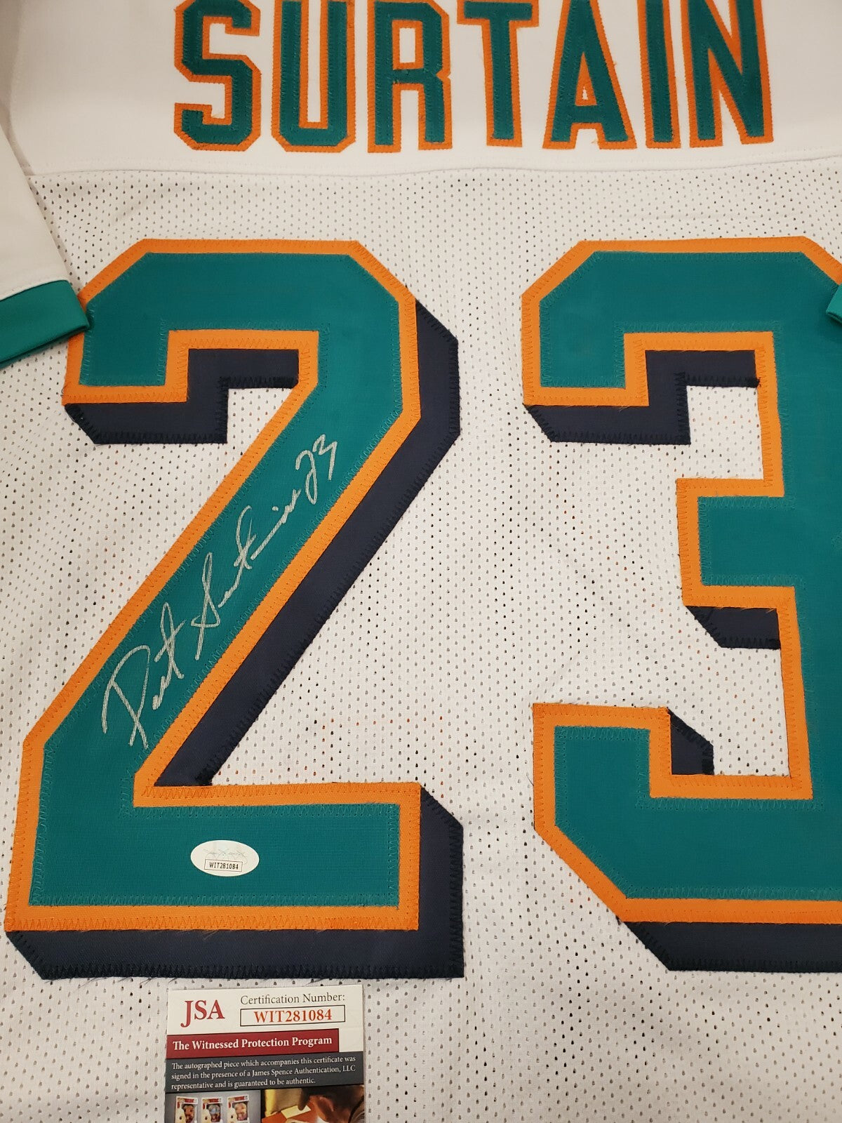 Miami Dolphins Patrick Surtain Autographed Signed Jersey Jsa Coa