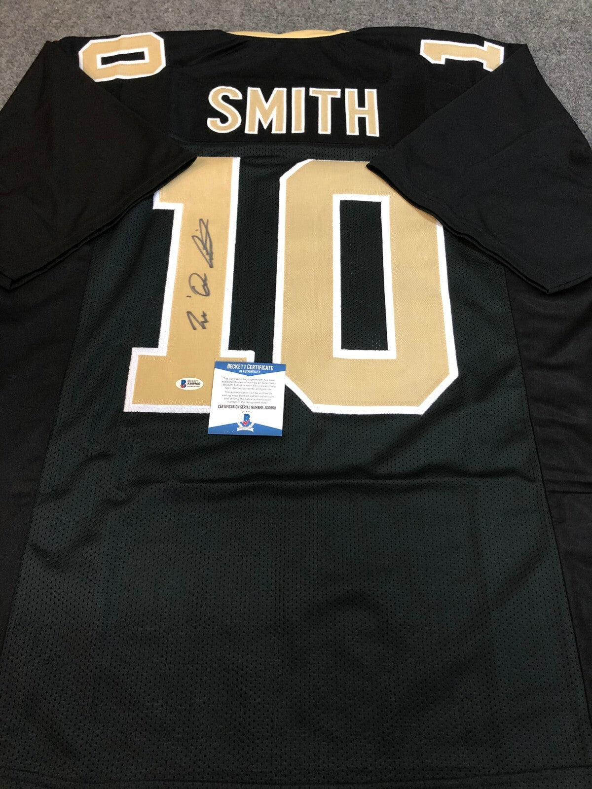 New Orleans Saints Tre'quan Smith Autographed Signed Jersey Beckett Coa