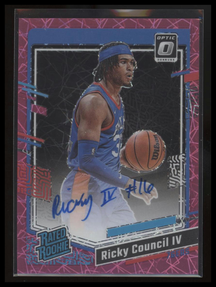 2023-24 Donruss #285 Ricky Council IV Rated Rookies Signatures Choice /79