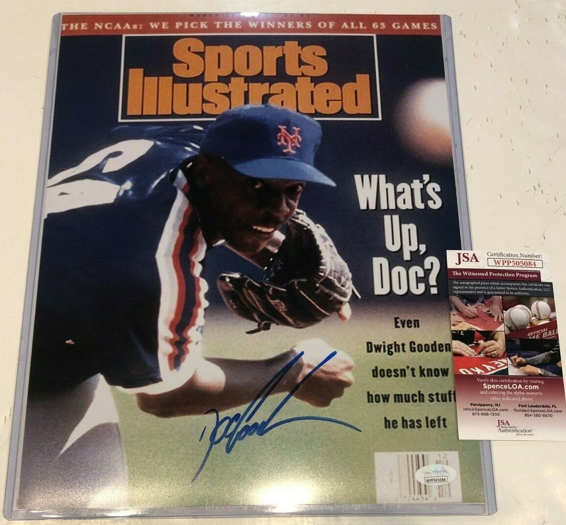 Dwight Gooden Autographed Signed N.Y. Mets 11X14 Photo Jsa Coa