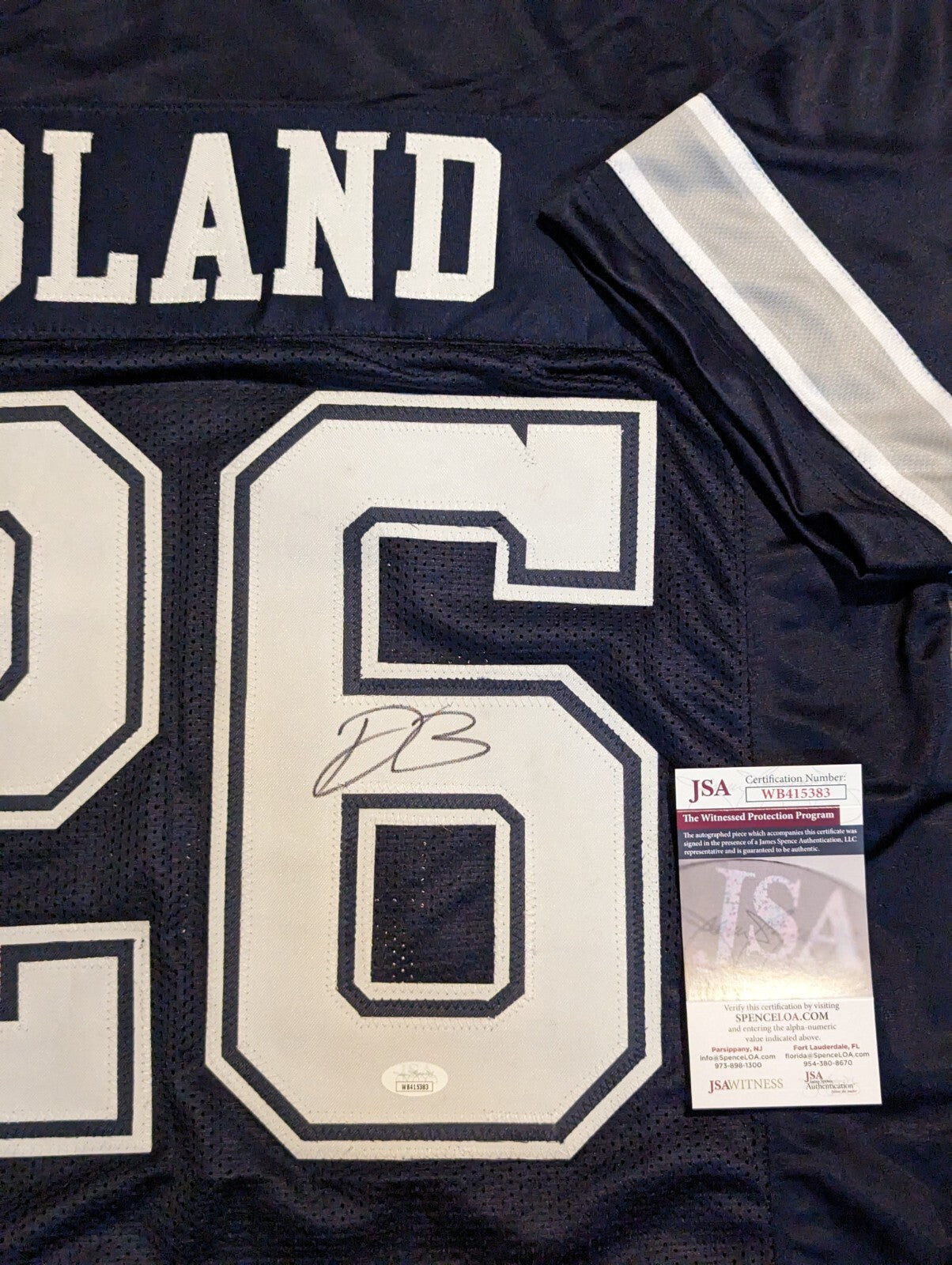 Dallas Cowboys Daron Bland Autographed Signed Jersey Jsa Coa