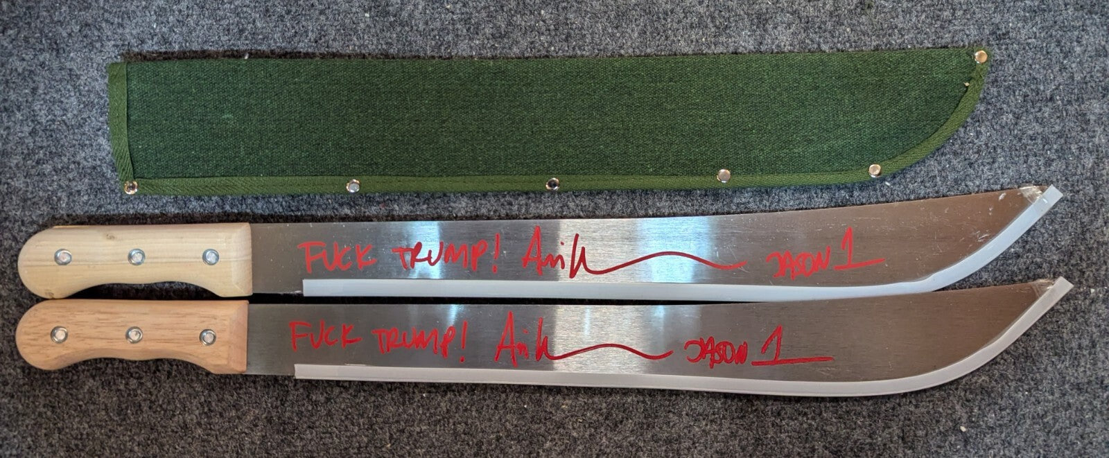 Ari Lehman Signed Inscribed Jason Voorhees Friday The 13Th Machete Jsa Coa