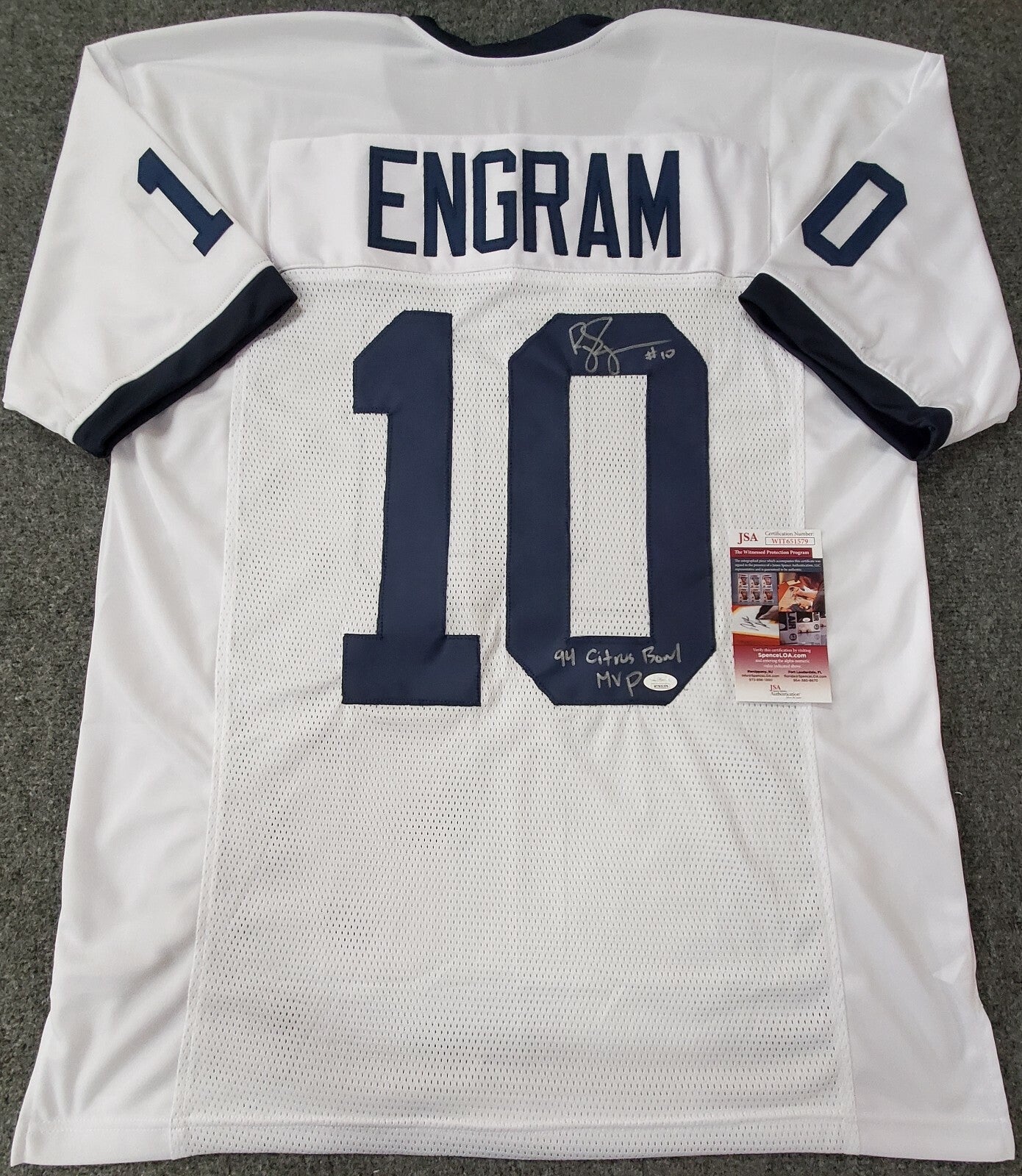 Penn State Bobby Engram Autographed Signed Inscribed Jersey Jsa Coa