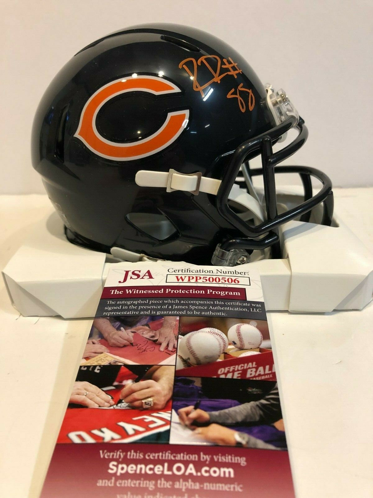 Riley Ridley Autographed Signed Chicago Bears Mini Helmet Jsa Coa