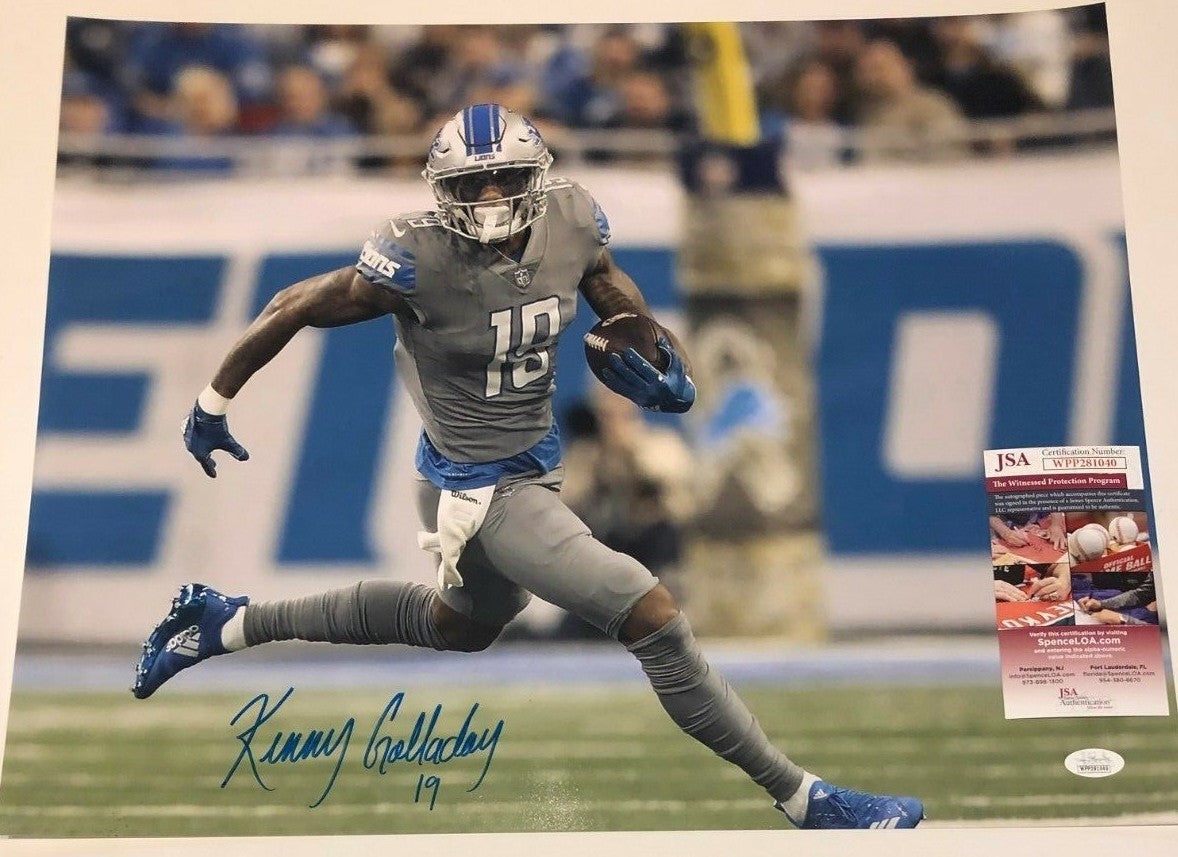 Detroit Lions Kenny Golladay Autographed Signed 16X20 Photo Jsa Coa