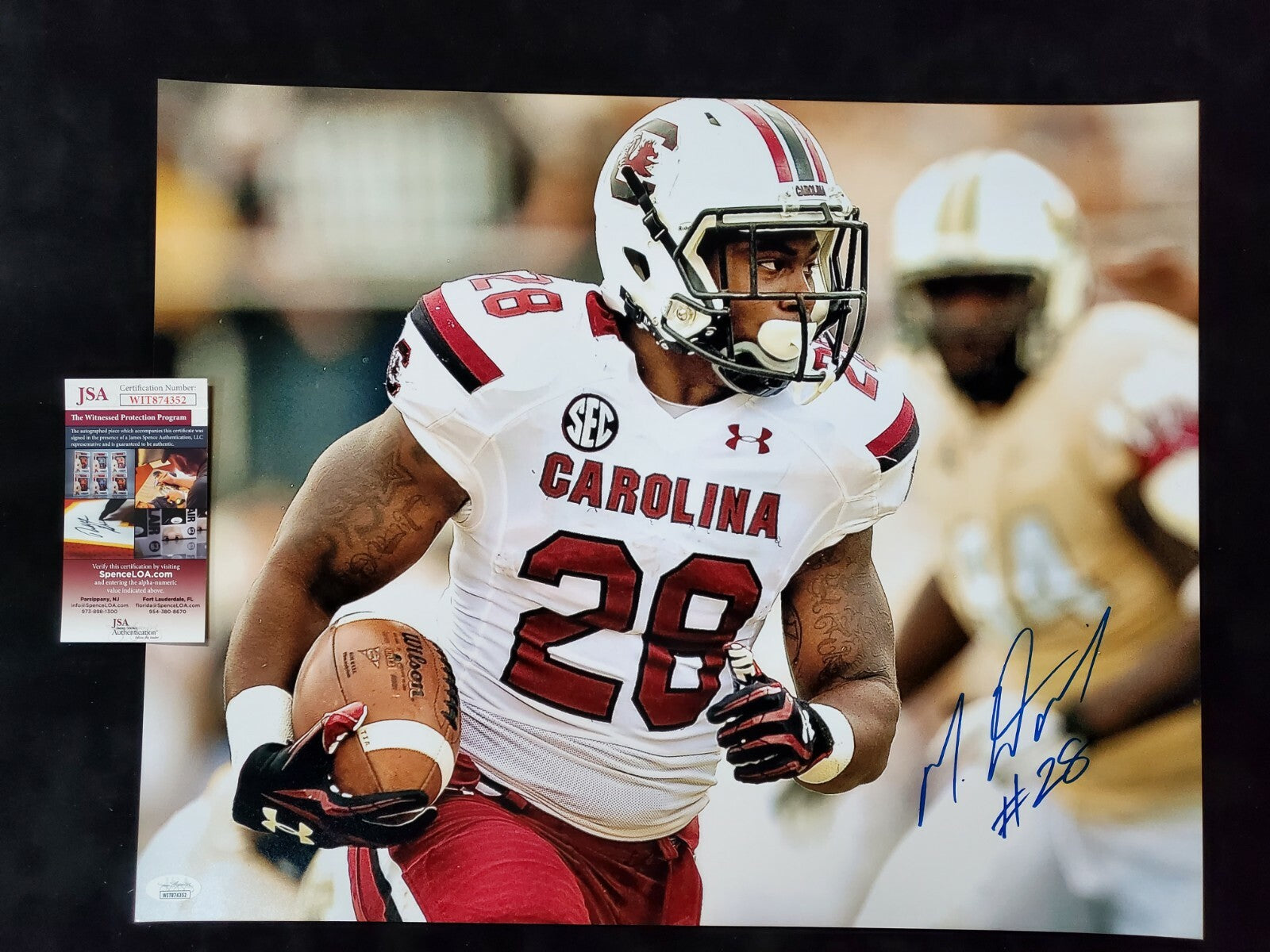 South Carolina Gamecocks Mike Davis Autographed Signed 16X20 Photo Jsa Coa