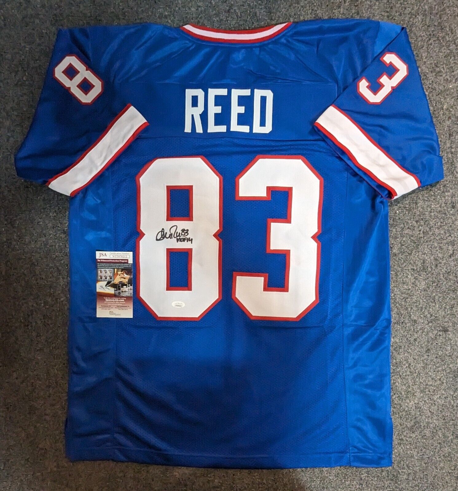 Buffalo Bills Andre Reed Autographed Signed Inscribed Jersey Jsa Coa