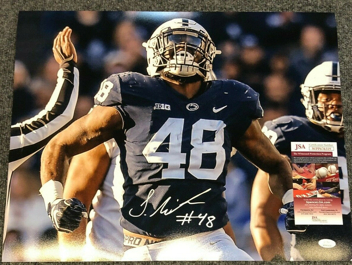 Shareef Miller Autographed Signed Penn State 16X20 Photo Jsa Coa