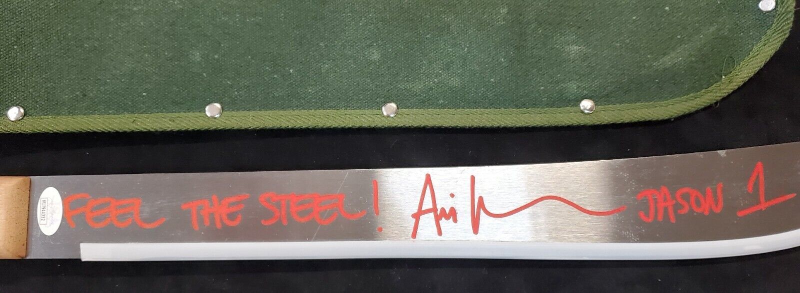 Ari Lehman Signed Inscribed Jason Voorhees Friday The 13Th Machete Jsa Coa