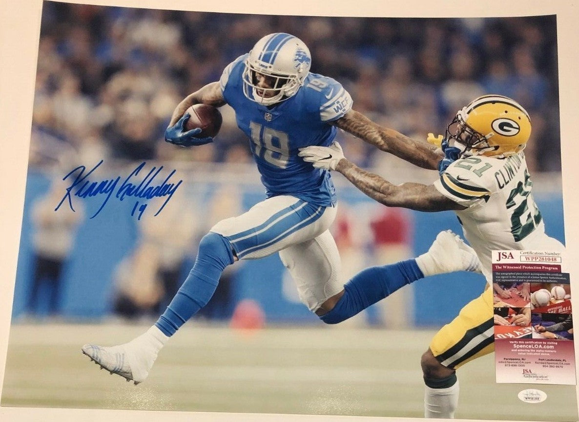Detroit Lions Kenny Golladay Autographed Signed 16X20 Photo Jsa Coa