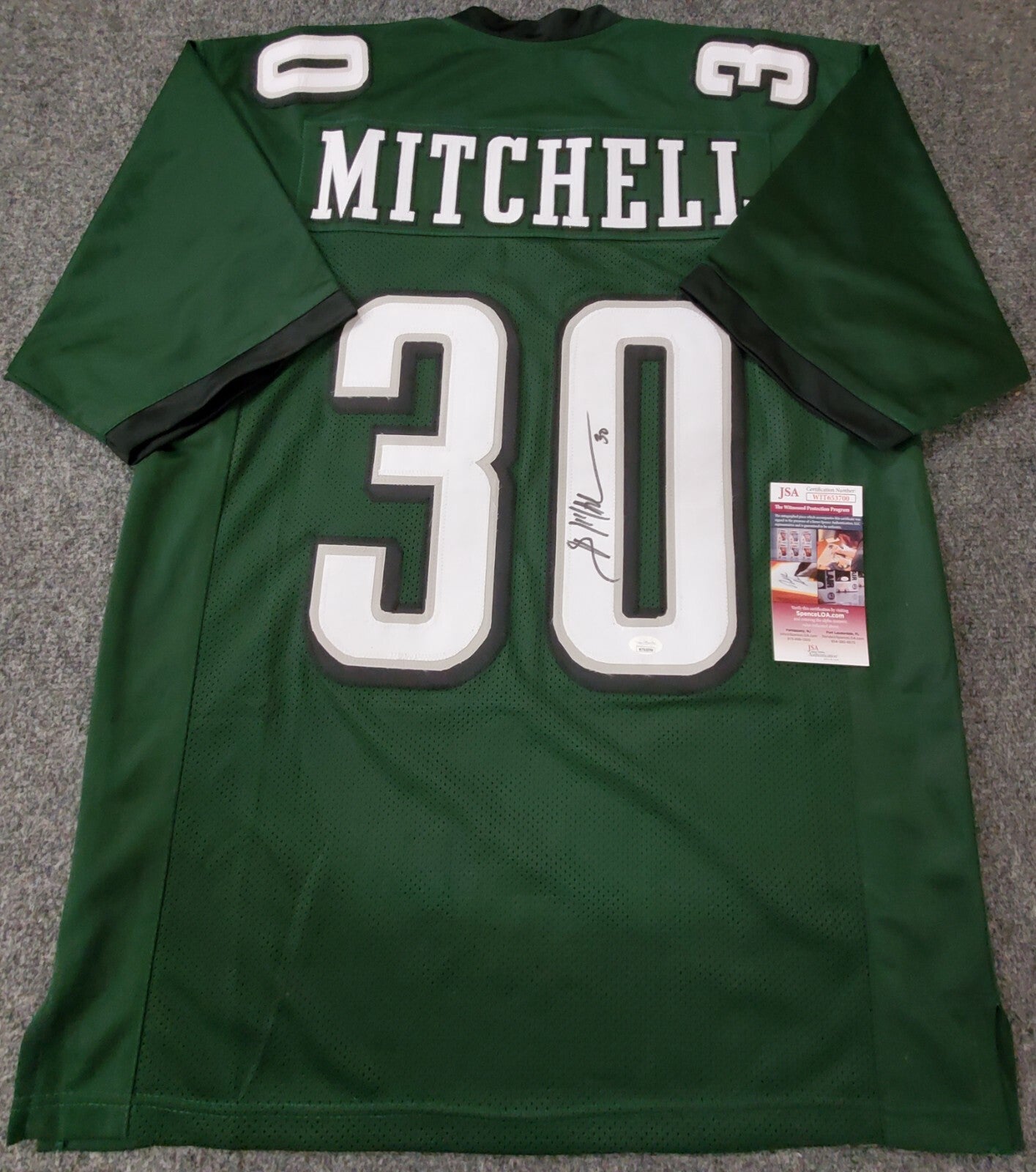 Philadelphia Eagles Brian Mitchell Autographed Signed Jersey Jsa Coa