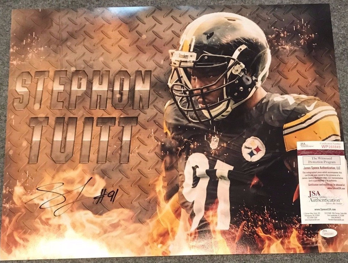 Stephon Tuitt Autographed Signed Pittsburgh Steelers 16X20 Photo Jsa Coa