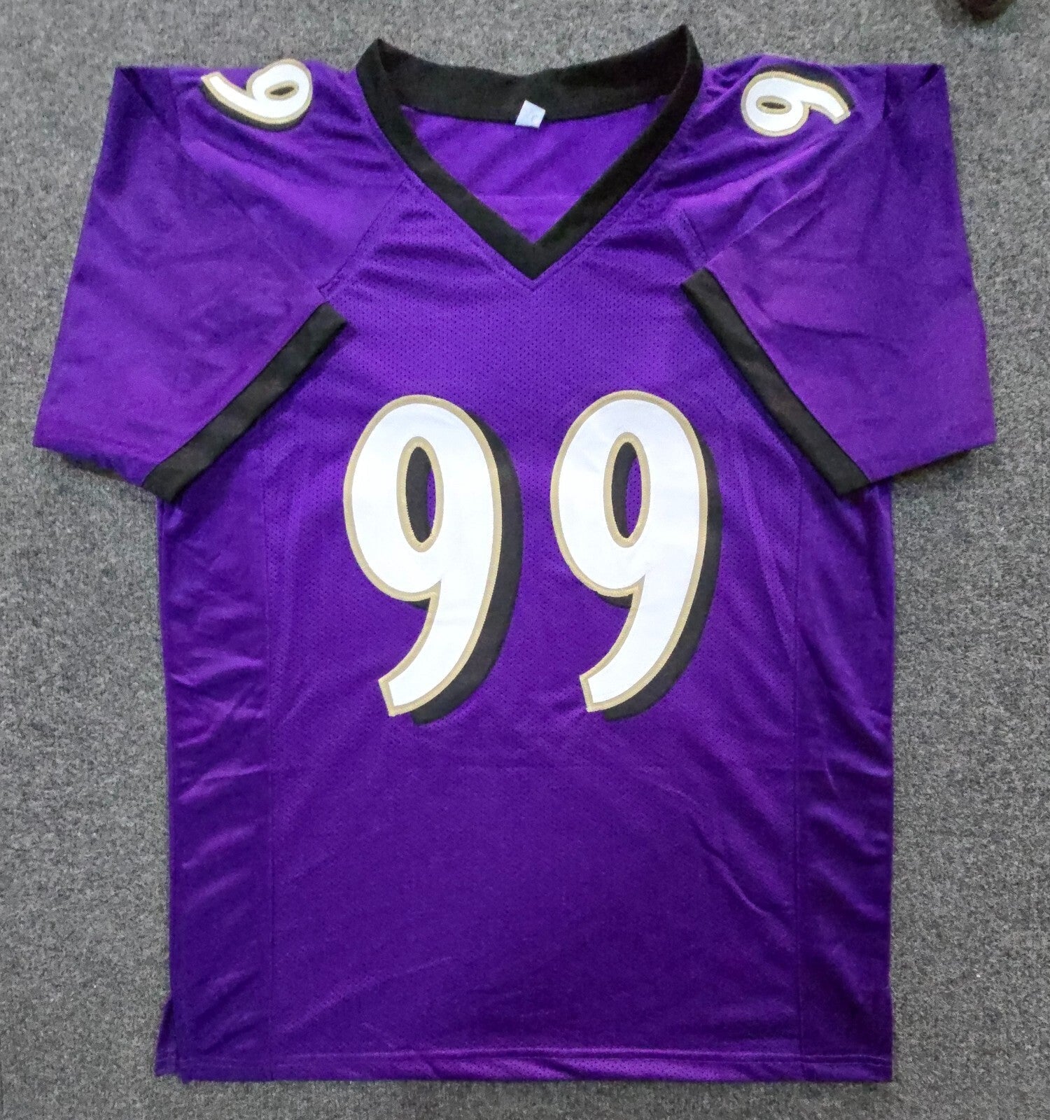 Baltimore Ravens Odafe Jayson Oweh Autographed Signed Jersey Jsa Coa Old Gold