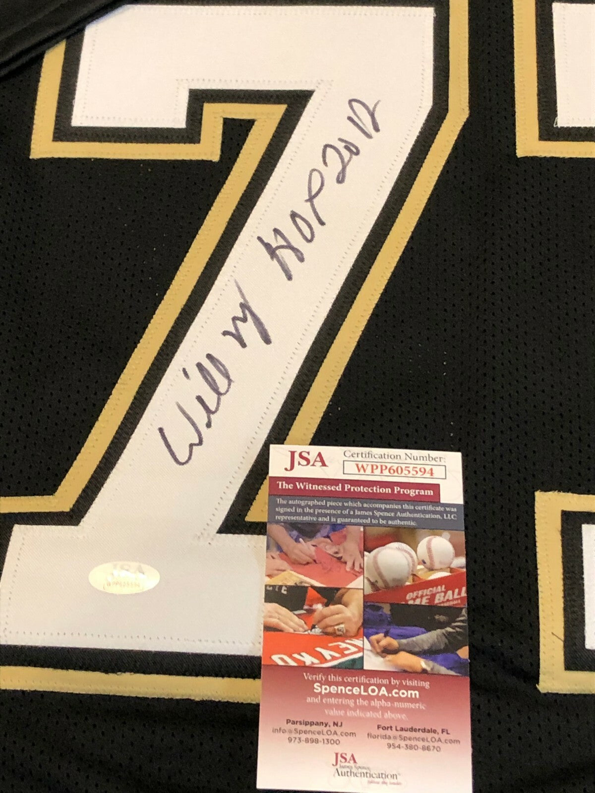 New Orleans Saints Willie Roaf Autographed Signed Inscribed Jersey Jsa Coa