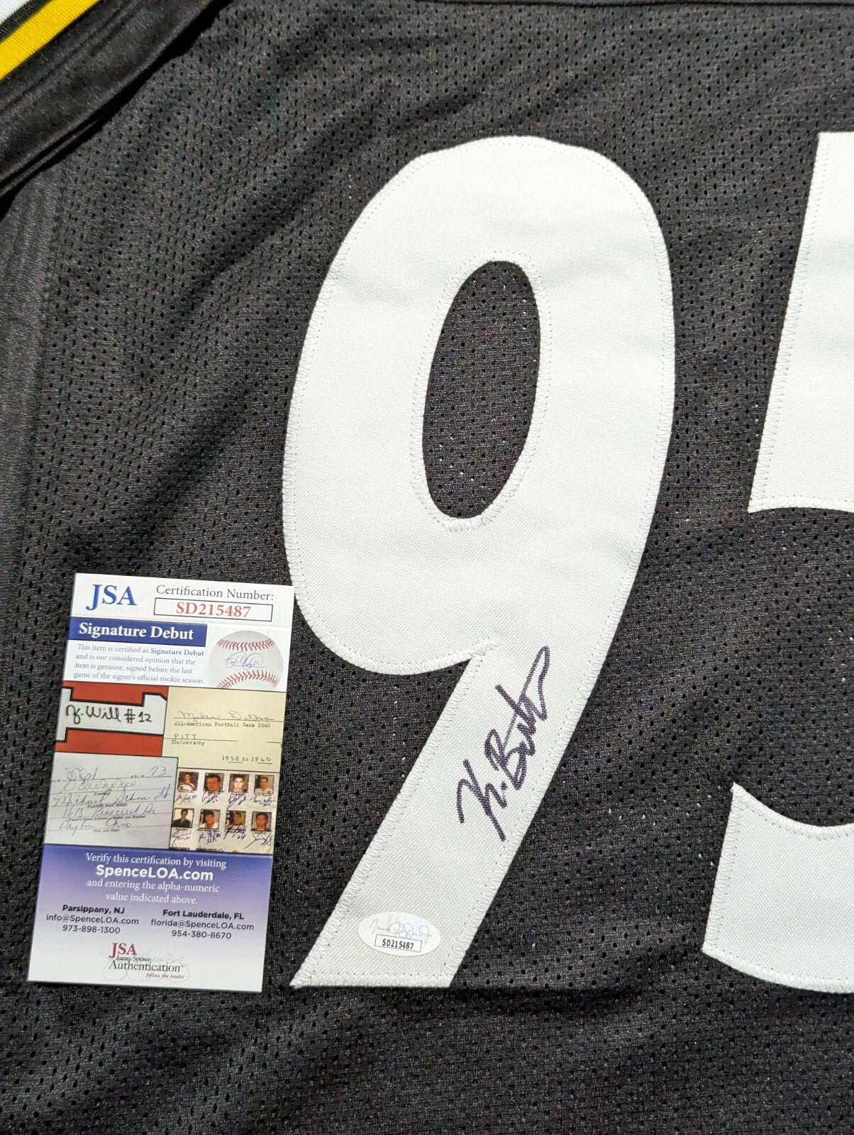 Pittsburgh Steelers Keeanu Benton Autographed Signed Jersey Jsa Coa