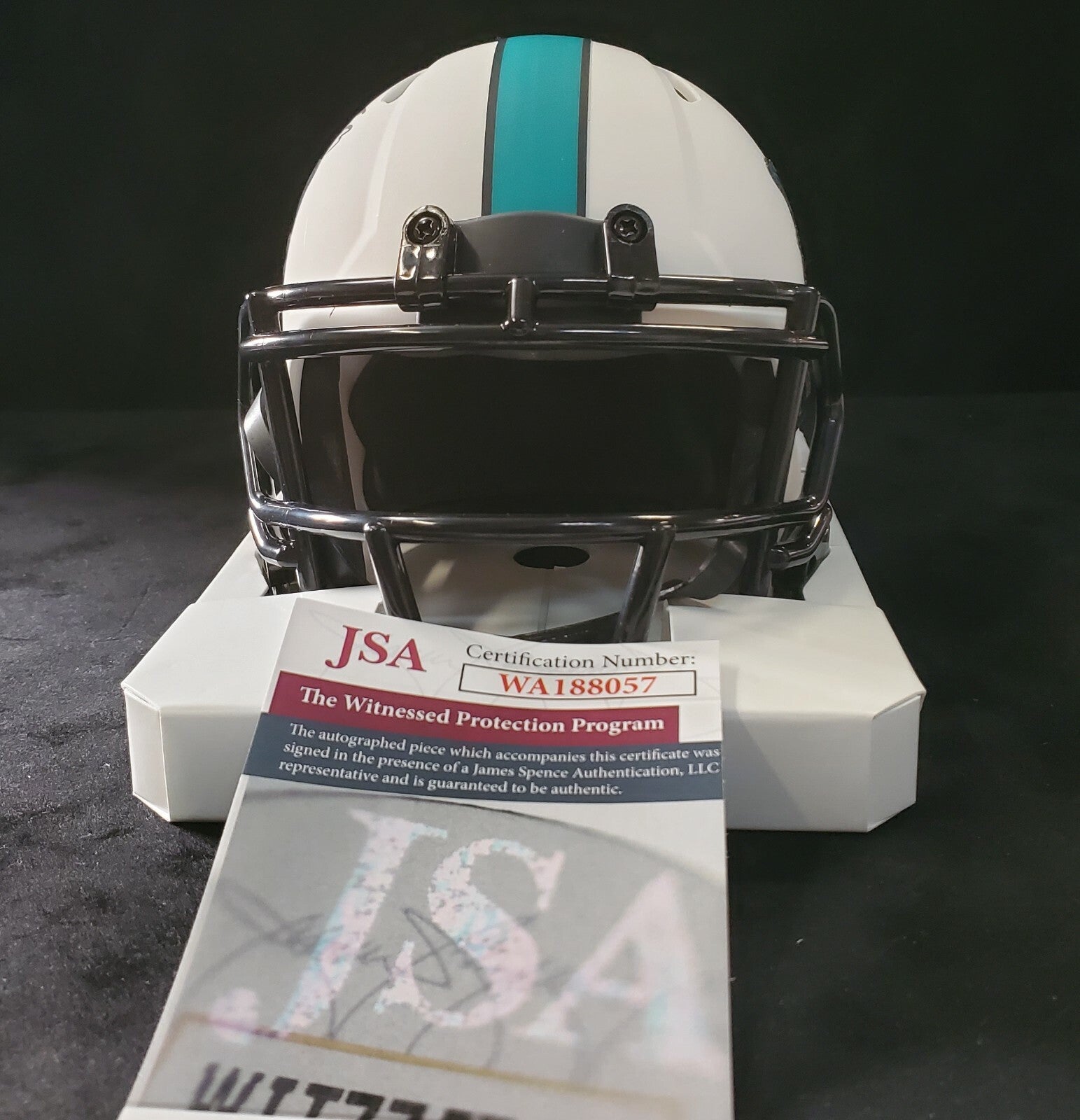 Patrick Surtain Autographed Signed Miami Dolphins Lunar Mini Helmet Jsa Coa