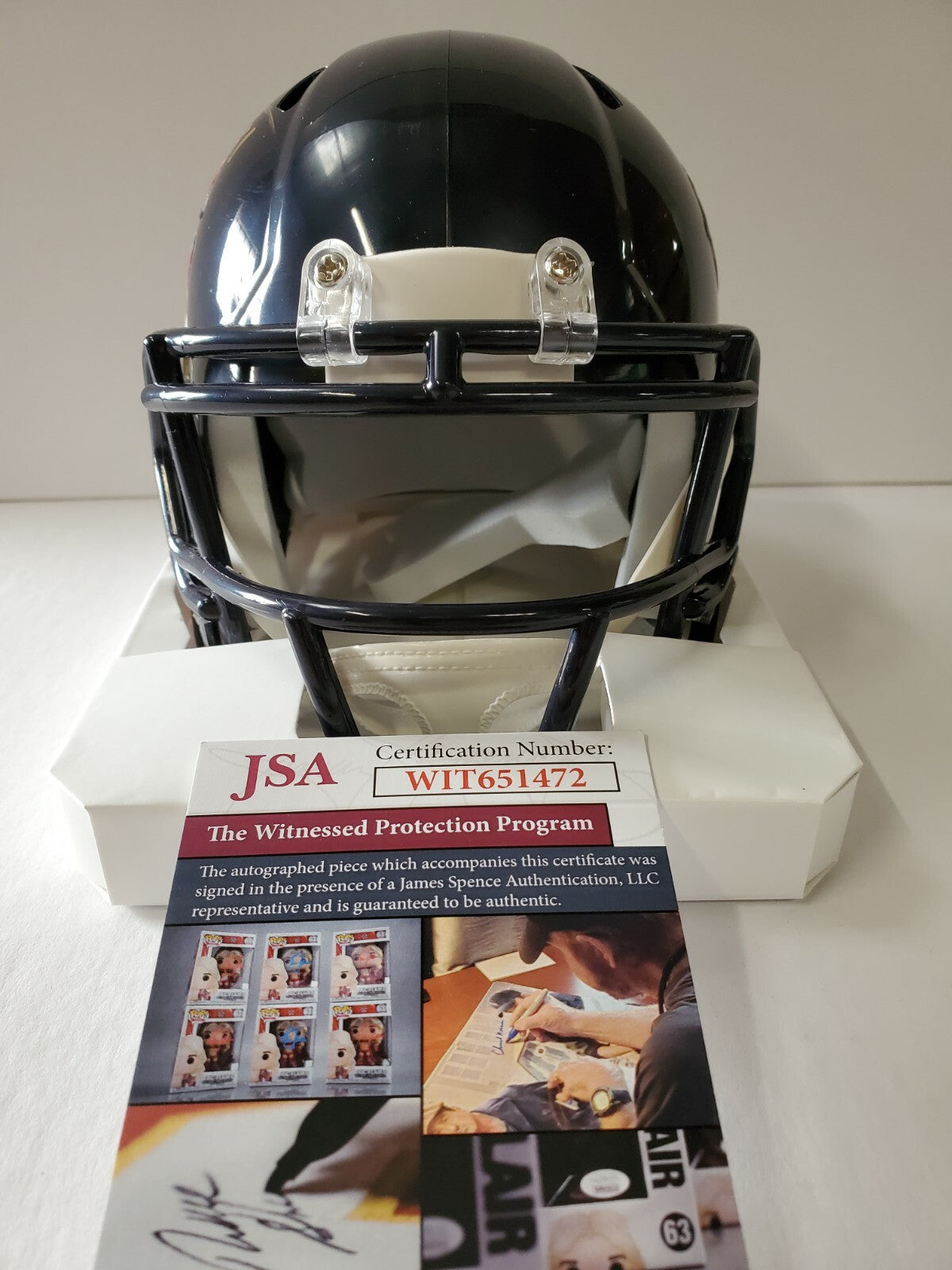 Chicago Bears Bobby Engram Signed Speed Mini Helmet Jsa Coa