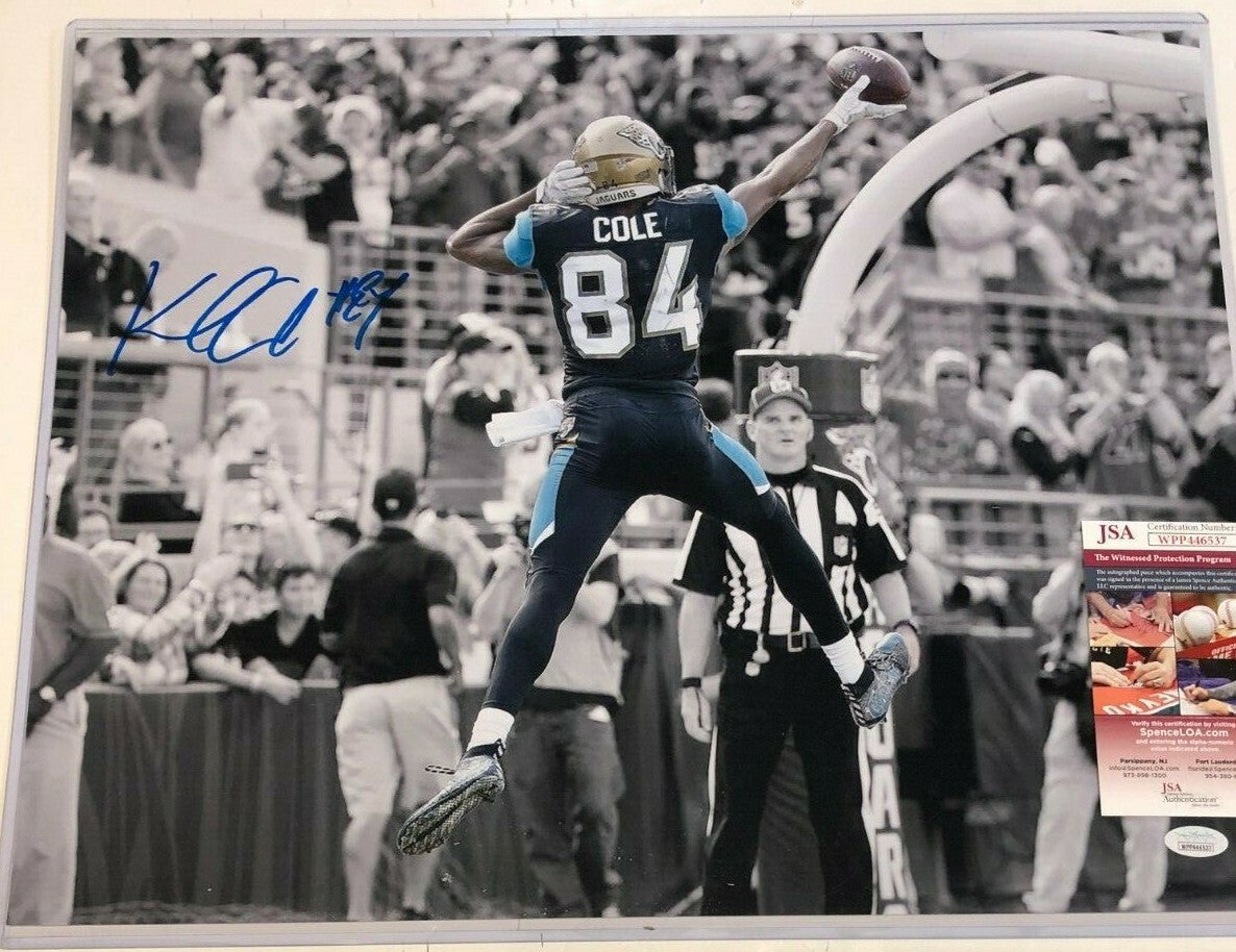 Keelan Cole Autographed Signed Jacksonville Jaguars 16X20 Photo Jsa Coa