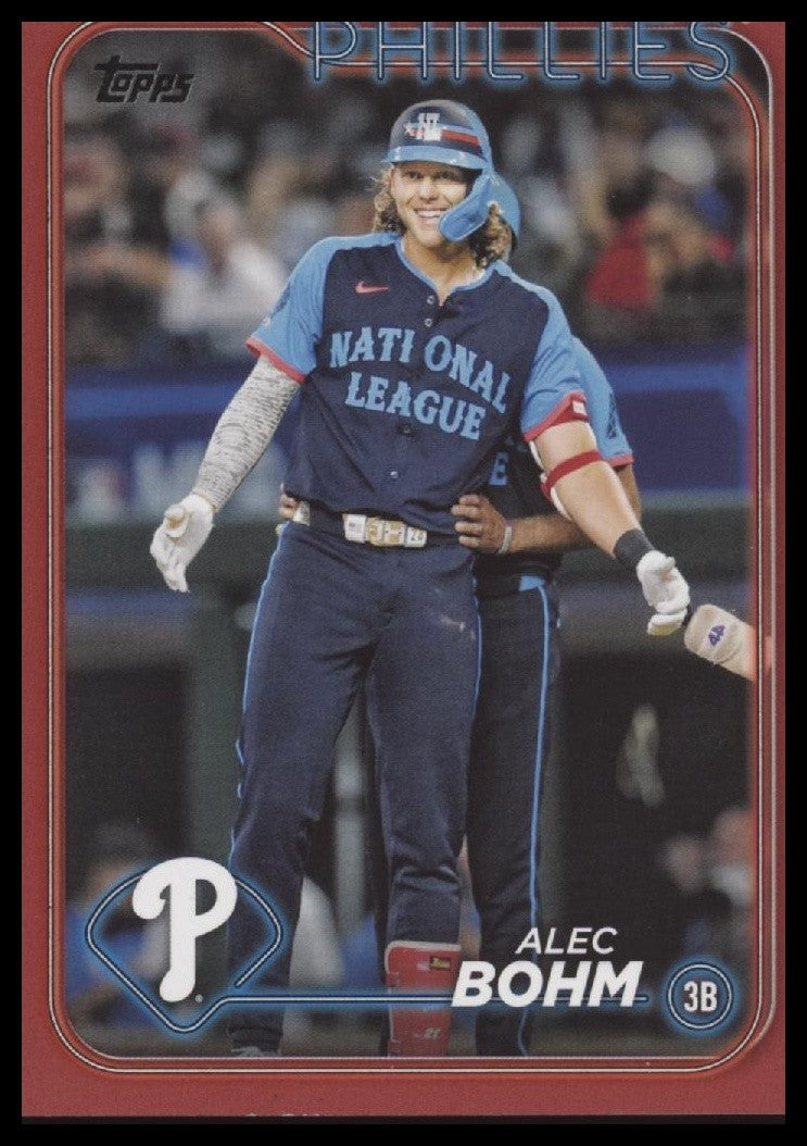 Alec Bohm 2024 Topps Update #ASG-13 2024 All-Star Game Red #/10