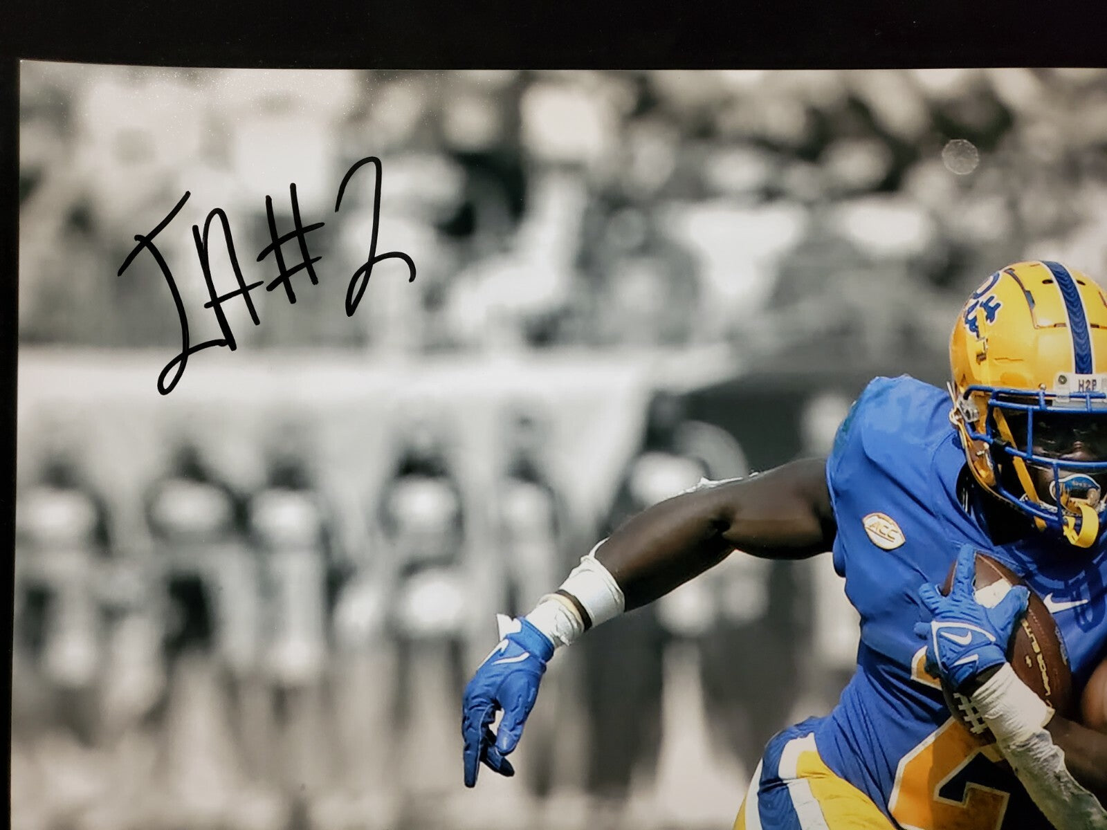 Pitt Panthers Israel "Izzy" Abanikanda Autographed Signed 16X20 Photo Jsa Coa