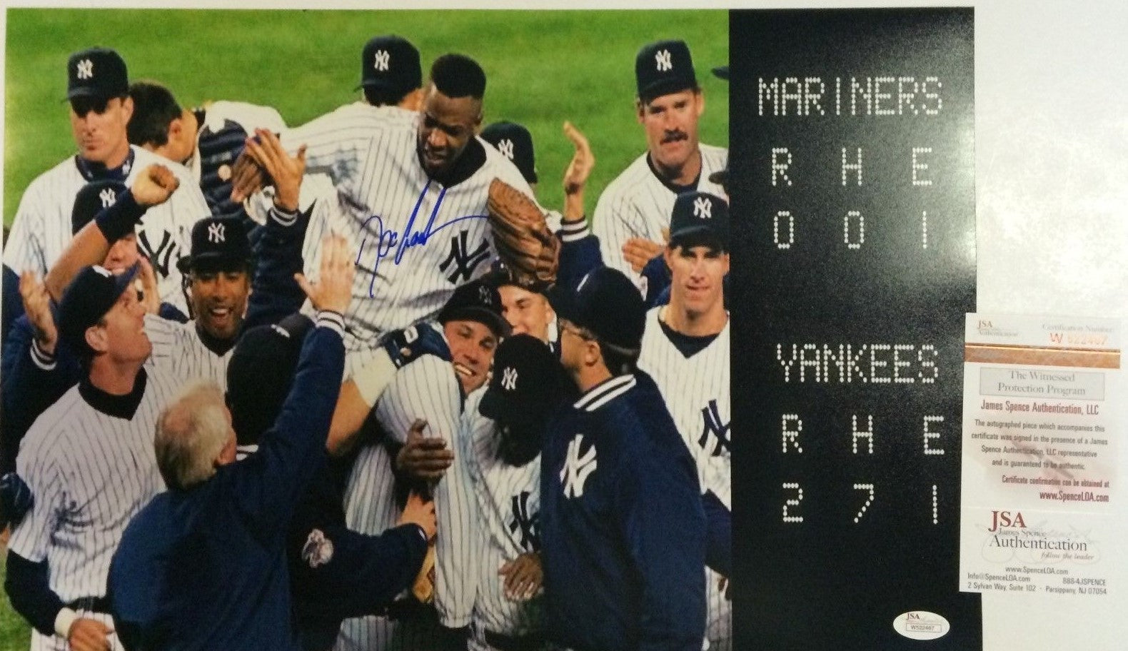 Dwight Gooden Autographed Signed N.Y. Yankees 12X18 Photo Jsa Coa