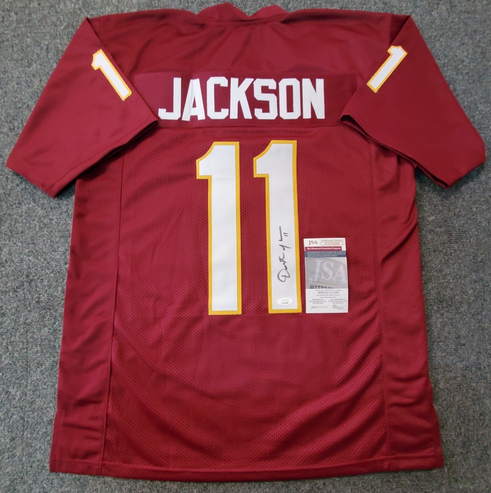Florida State Seminoles Dexter Jackson Autographed Signed Jersey Jsa Coa