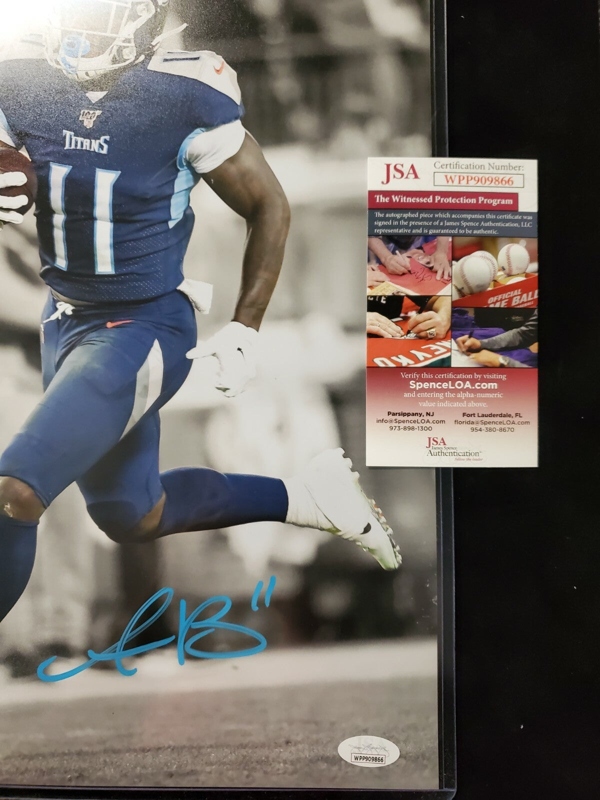 Tennessee Titans Aj Brown Autographed Signed 11X14 Photo Jsa Coa