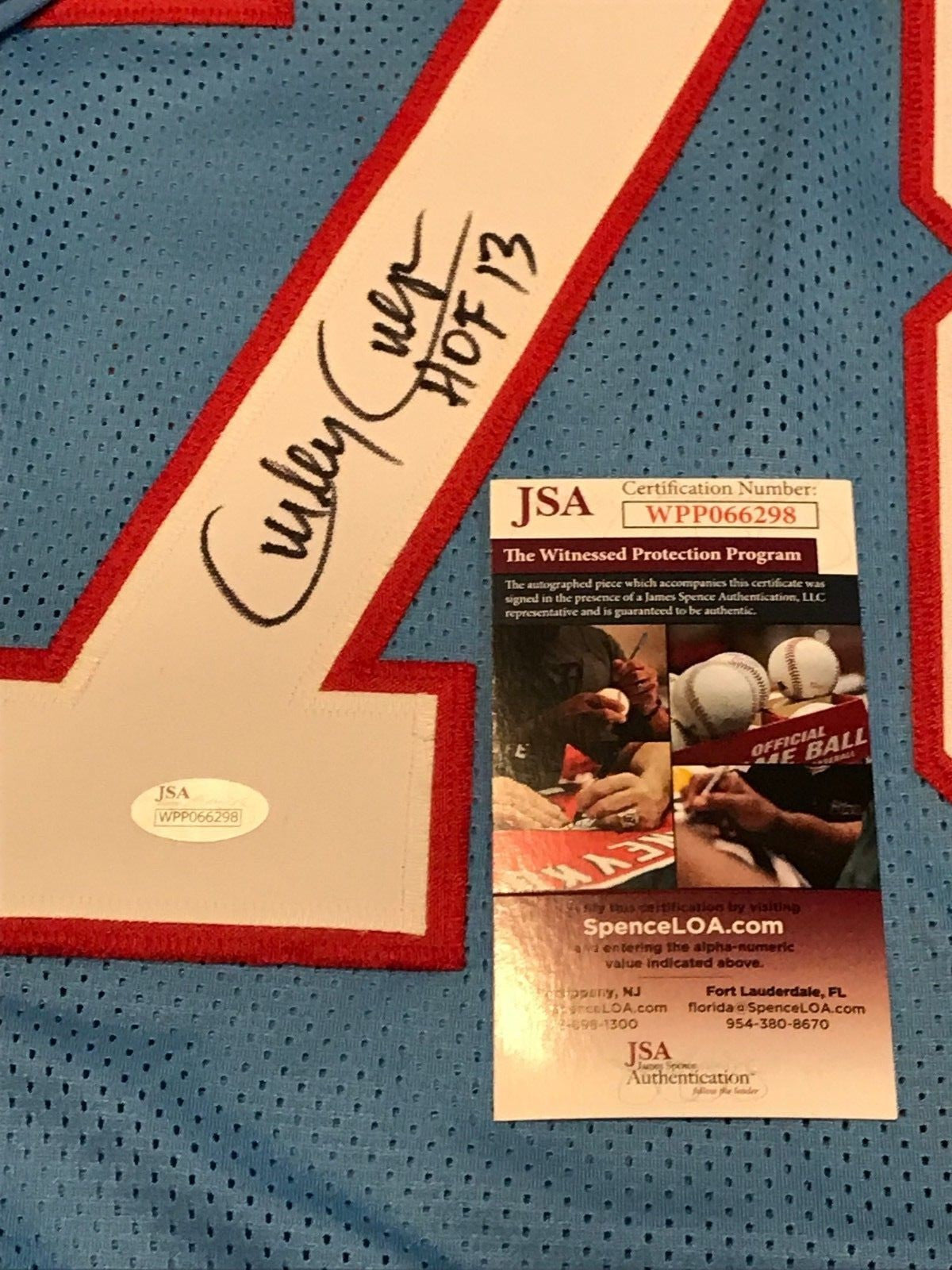 Houston Oilers Curley Culp Autographed Signed Inscribed Jersey Jsa Coa