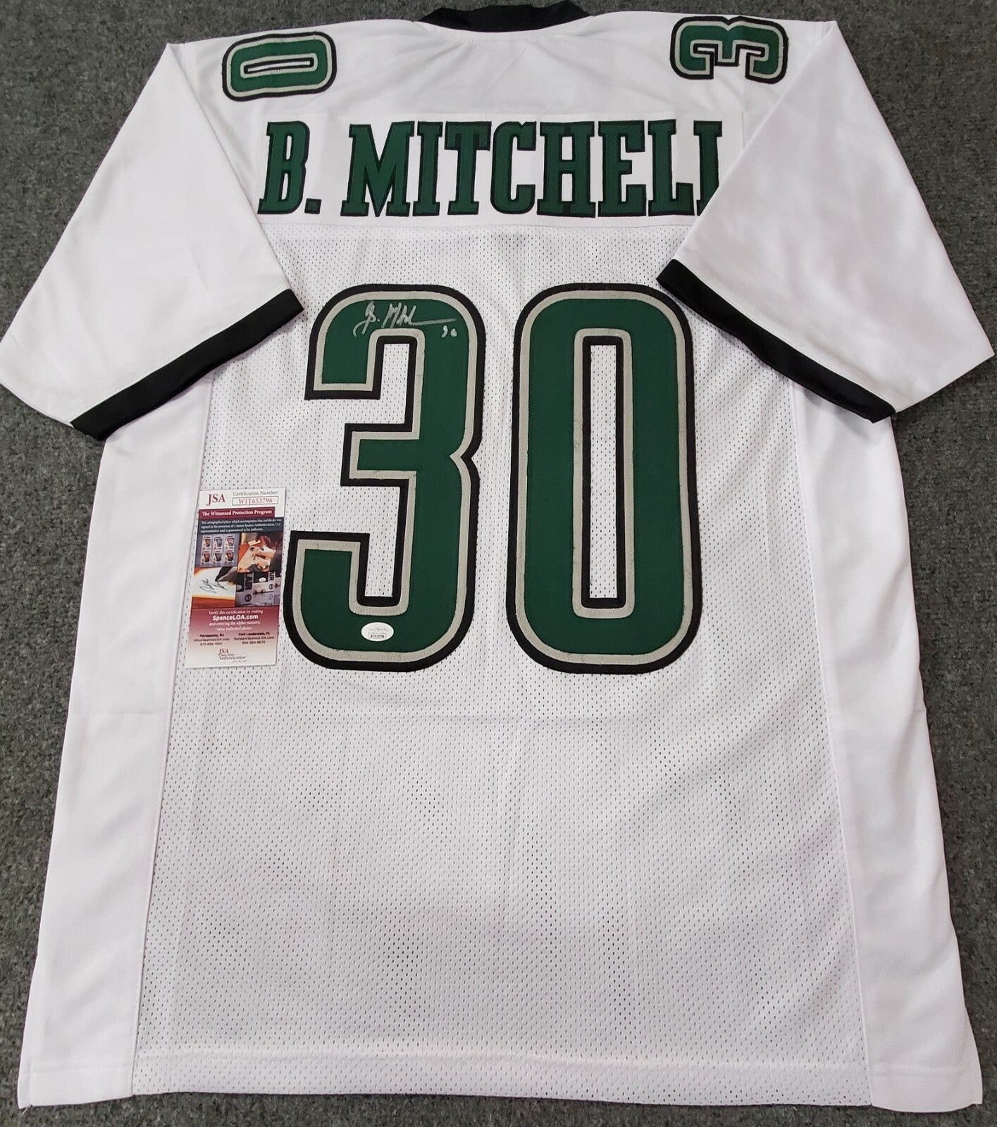 Philadelphia Eagles Brian Mitchell Autographed Signed Jersey Jsa Coa