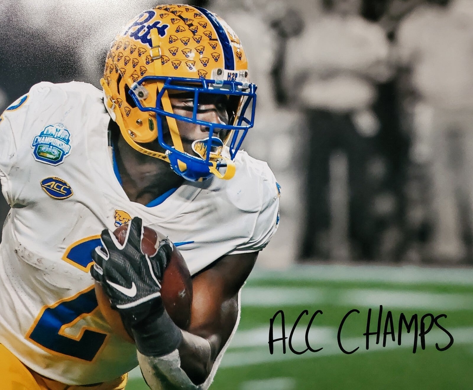 Pitt Panthers Israel "Izzy" Abanikanda Signed Inscribed 16X20 Photo Jsa Coa