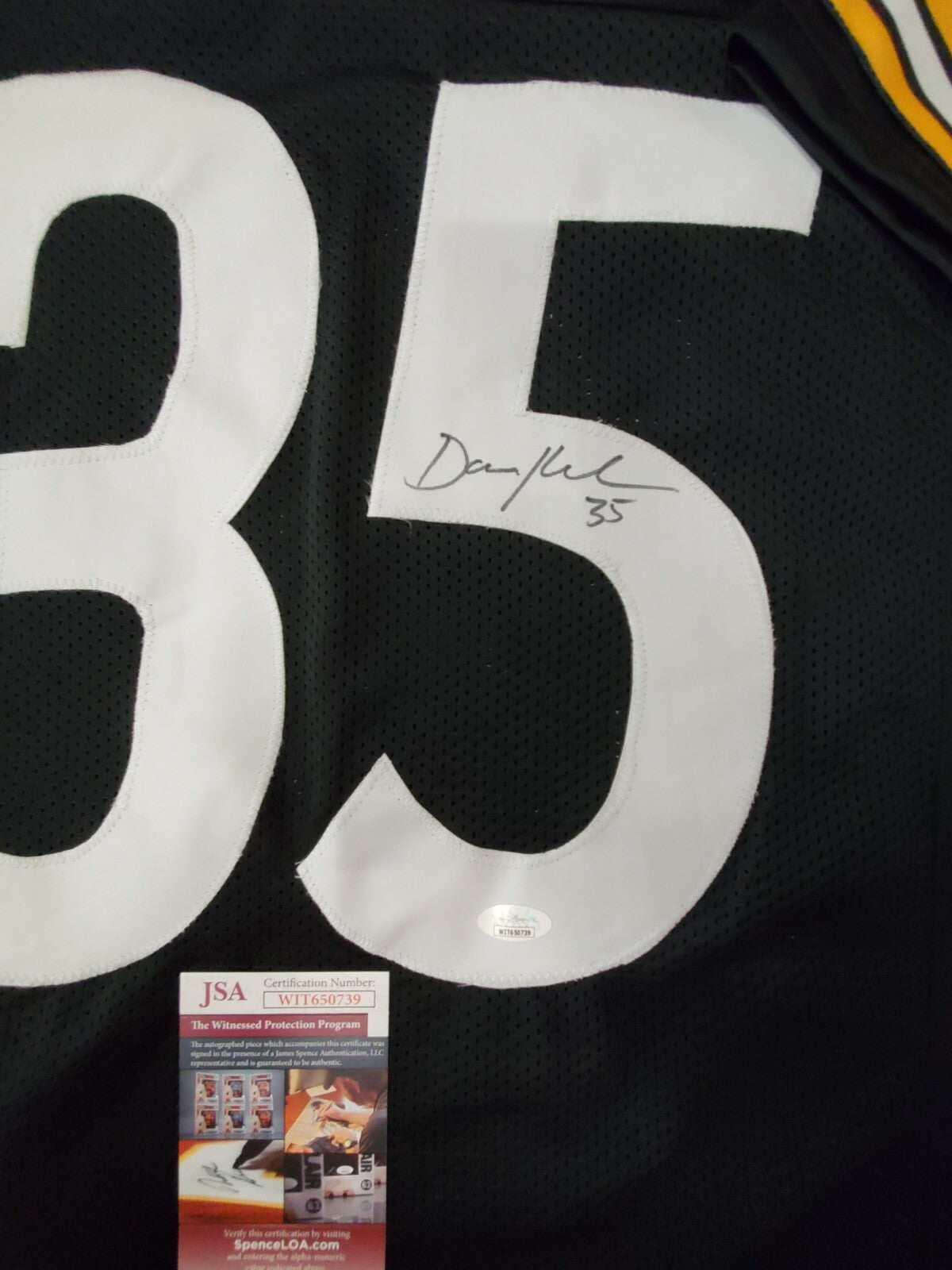 Pittsburgh Steelers Autographed Signed Dan Kreider Jersey Jsa Coa