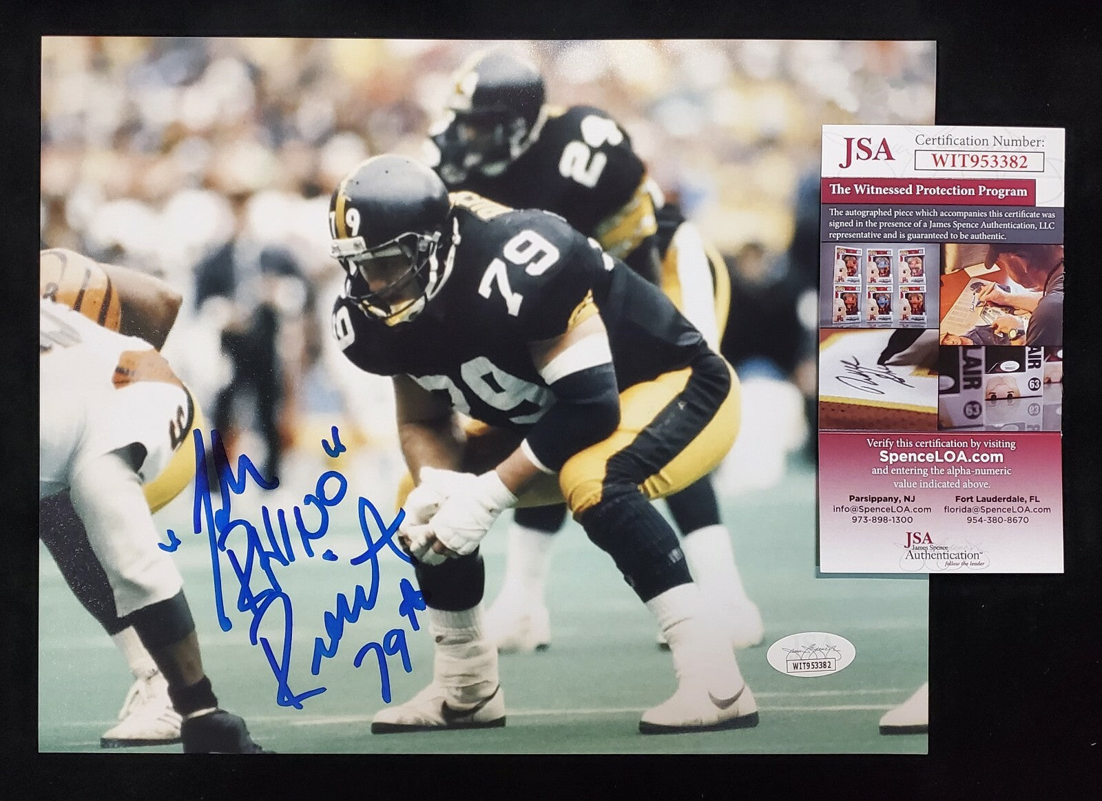 Pittsburgh Steelers John Rienstra Autographed Signed 8X10 Photo Jsa Coa
