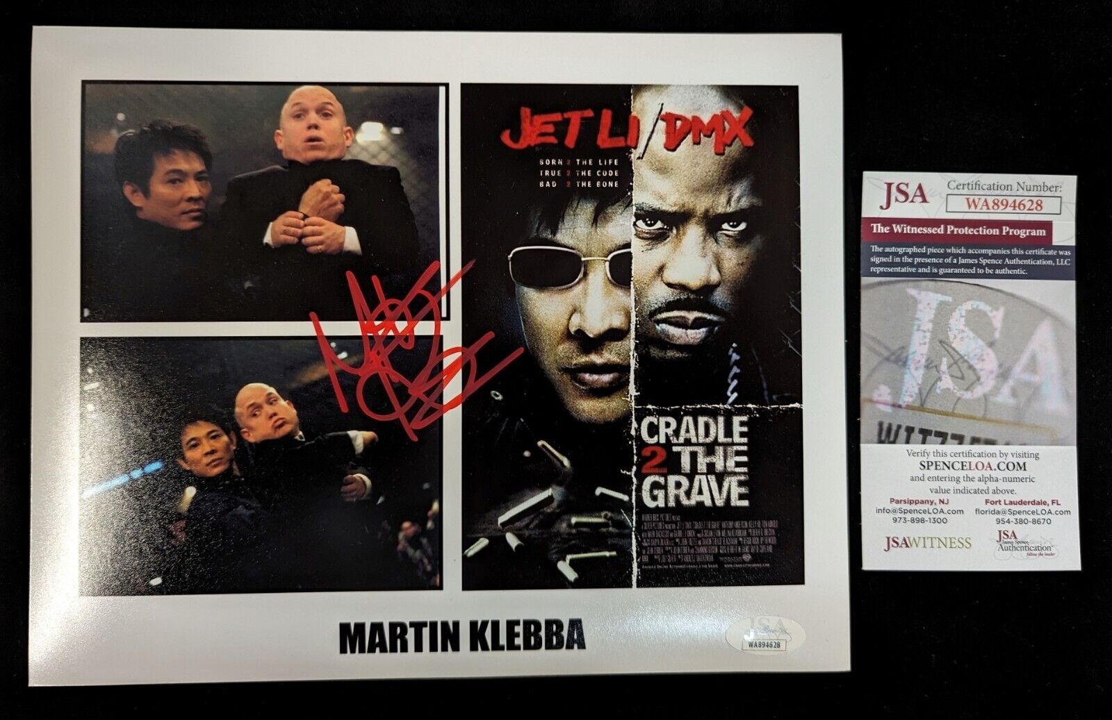 Martin Klebba Cradle To The Grave Hand Signed Autographed 8 X 10 Photo Jsa Coa