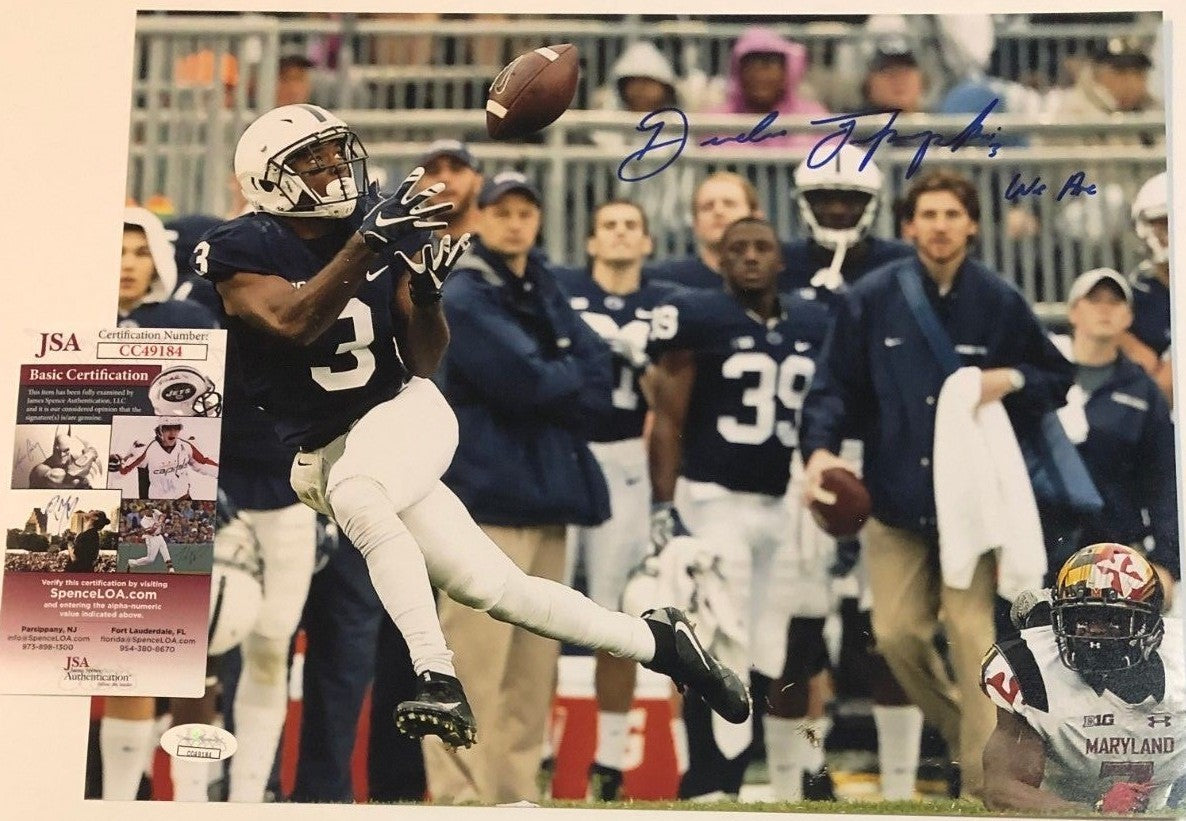 Deandre Thompkins Autographed Signed Inscribe Penn State 11X14 Photo Jsa Coa
