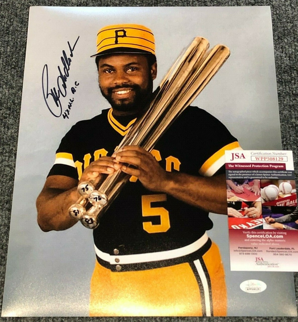 Bill Madlock Autographed Signed Inscr Pittsburgh Pirates 11X14 Photo Jsa Coa