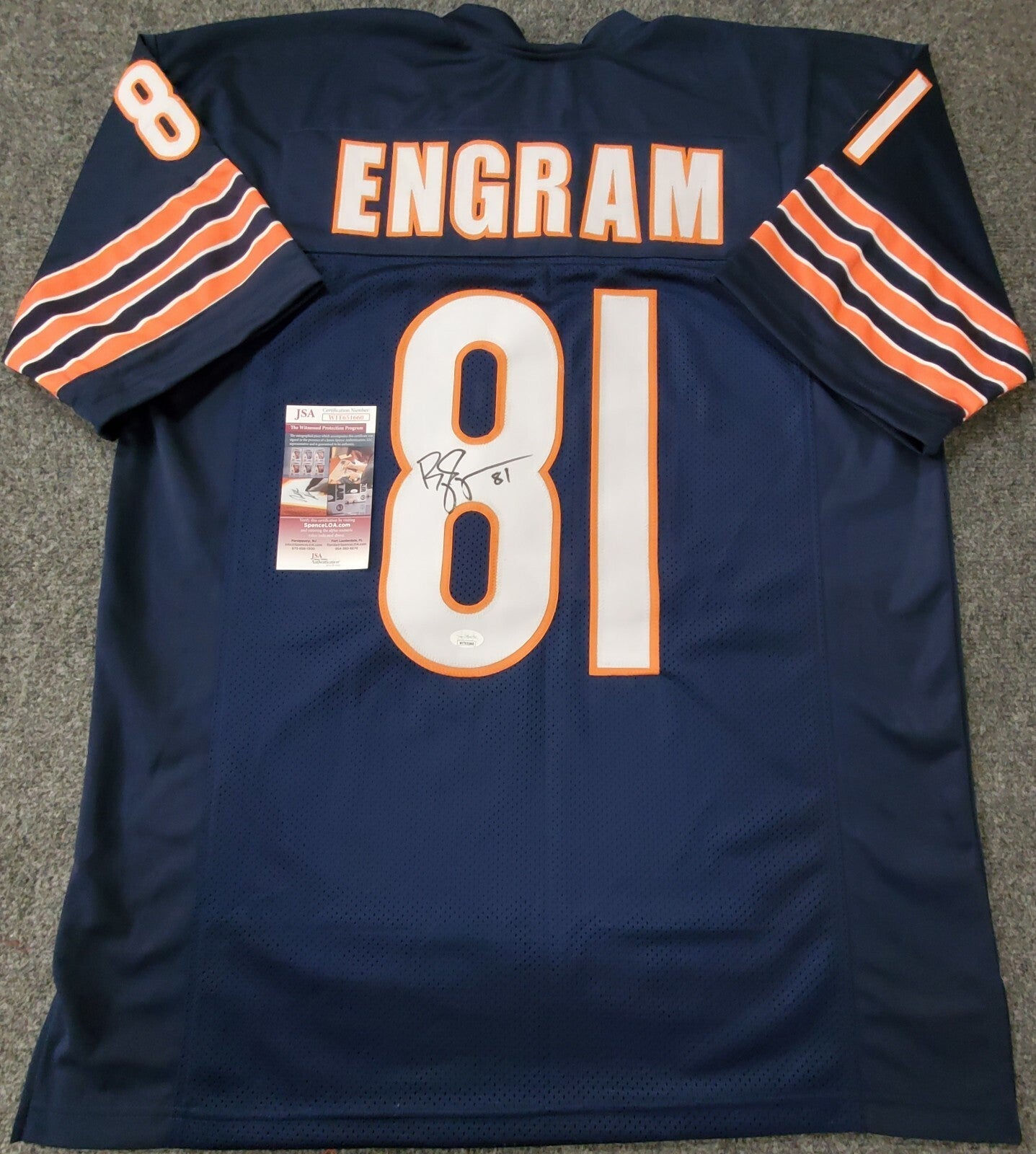 Chicago Bears Bobby Engram Autographed Signed Jersey Jsa Coa