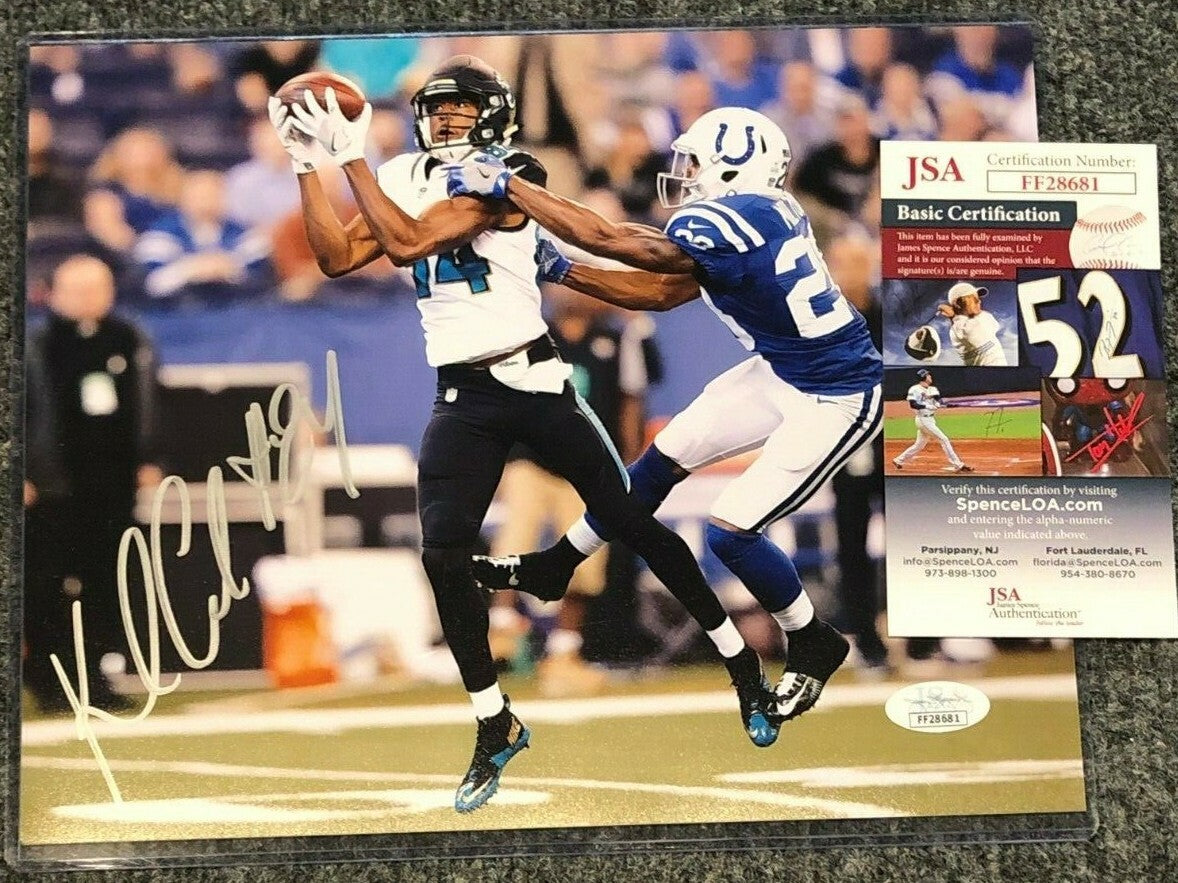Jacksonville Jaguars Keelan Cole Autographed Signed 8X10 Photo Jsa Coa