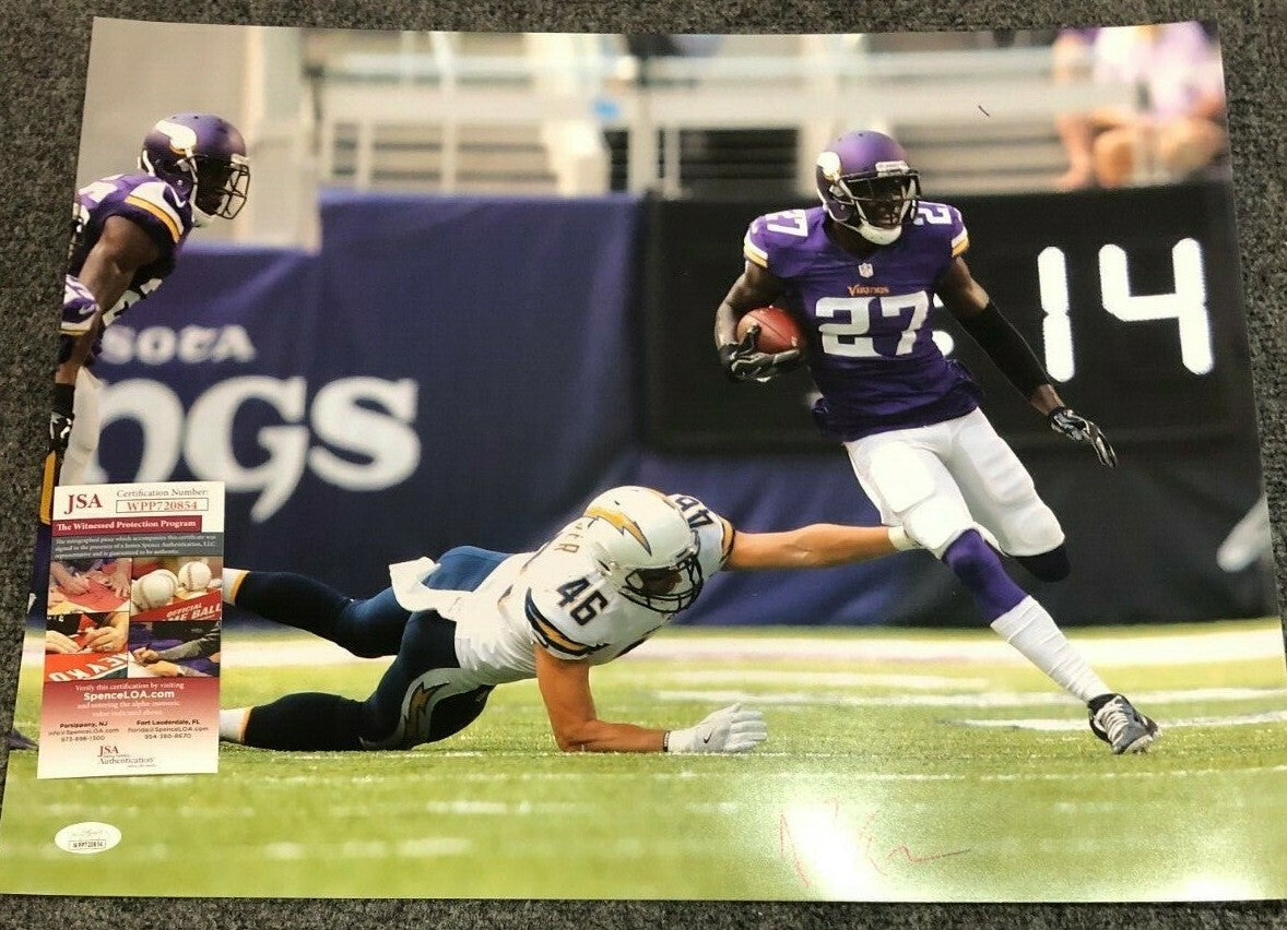 Minnesota Vikings Jayron Kearse Autographed Signed 16X20 Photo Jsa Coa