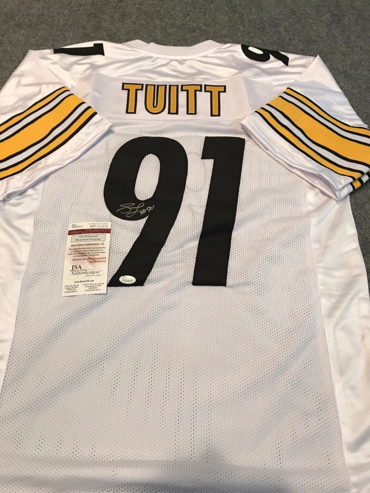 Stephon Tuitt Autographed Signed Pittsburgh Steelers Jersey Jsa Coa