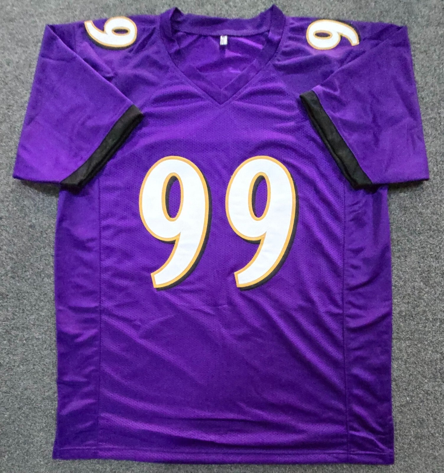 Baltimore Ravens Odafe Jayson Oweh Autographed Signed Jersey Jsa Coa New Gold