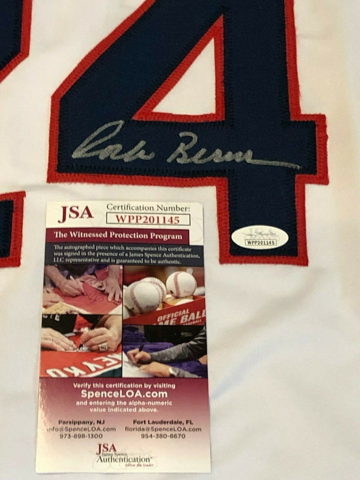 Corbin Bernsen "Roger Dorn" Autographed Signed Major League Jersey Jsa Coa