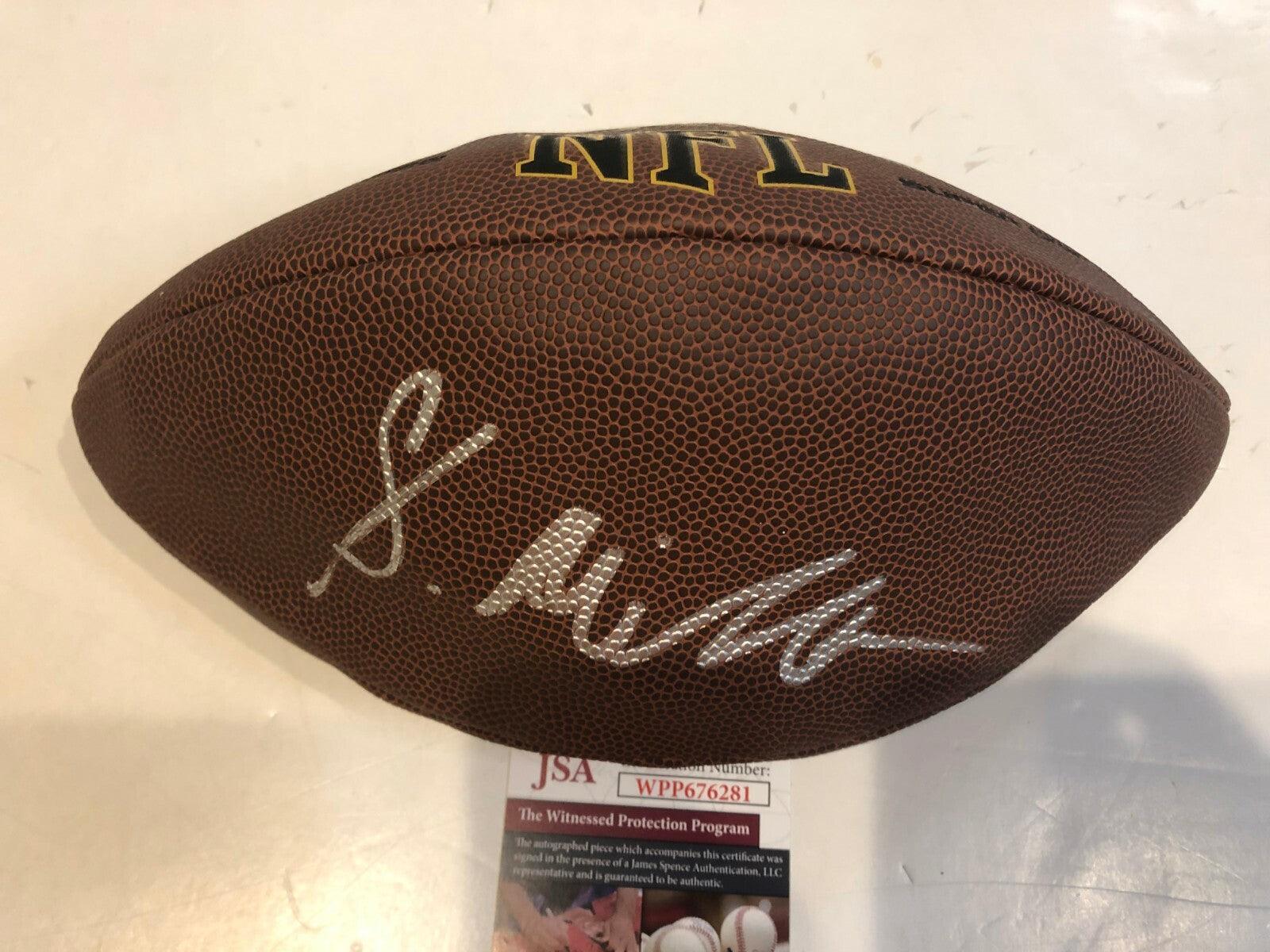 Philadelphia Eagles Shareef Miller Autographed Signed Nfl Football Jsa Coa