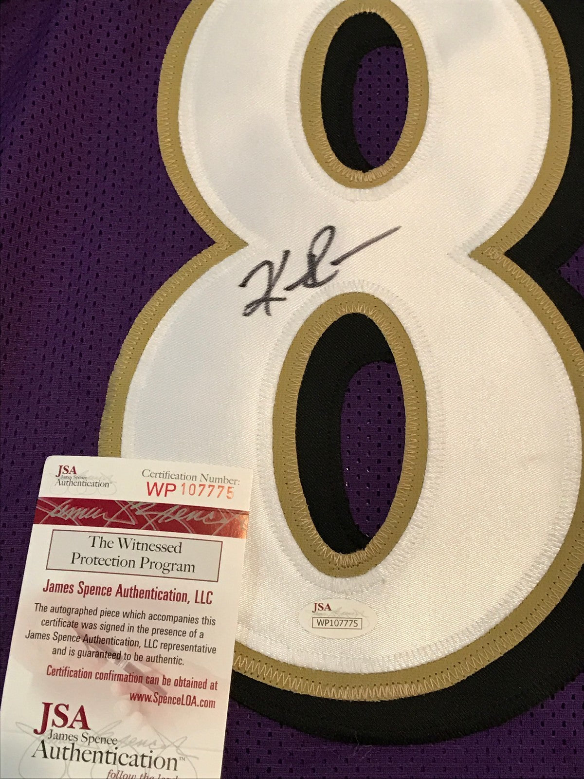 Keenan Reynolds Autographed Signed Baltimore Ravens Jersey Jsa Coa