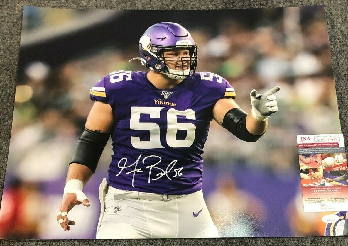 Minnesota Vikings Garrett Bradbury Autographed Signed 16X20 Photo Jsa Coa