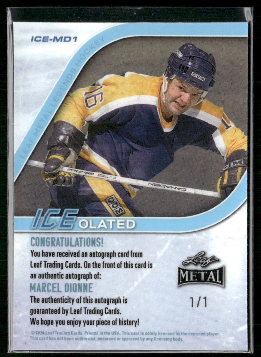 2024 Leaf Hockey- Marcel Dionne 1/1
