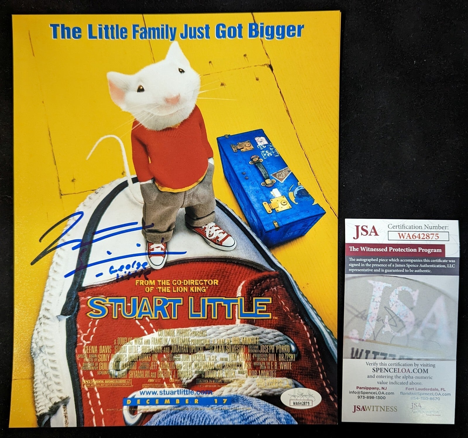 Jonathan Lipnicki Signed 8X10 Stuart Little Photo Jsa Coa